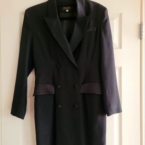 Stunning Italian black 3/4 length jacket
